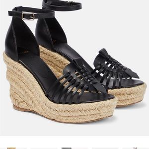 Altuzarra leather espadrille wedges